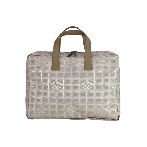 CHANEL Canvas Nylon Travel Briefcase Bag  - Picture 1 of 16